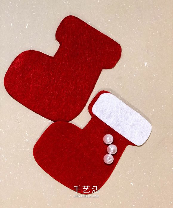 不织布手工制作超可爱圣诞树挂件图解 -  www.shouyihuo.com