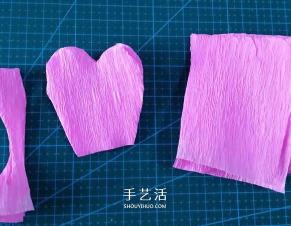 皱纹纸手工制作美丽纸花的做法图解 -  www.shouyihuo.com