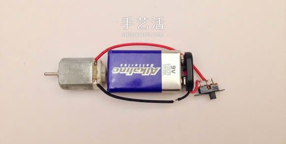 DIY电动空中旋转飞机玩具的方法 -  www.shouyihuo.com