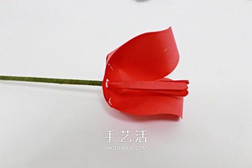 手揉纸手工制作超美郁金香花的做法 -  www.shouyihuo.com