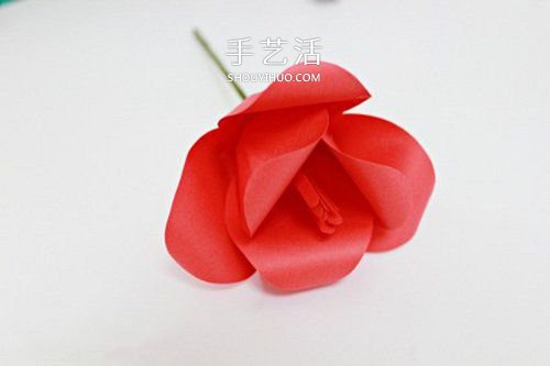 手揉纸手工制作超美郁金香花的做法 -  www.shouyihuo.com