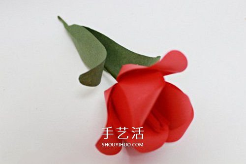 手揉纸手工制作超美郁金香花的做法 -  www.shouyihuo.com