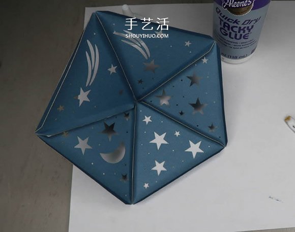 自制二十面体星光投影灯的方法教程 -  www.shouyihuo.com
