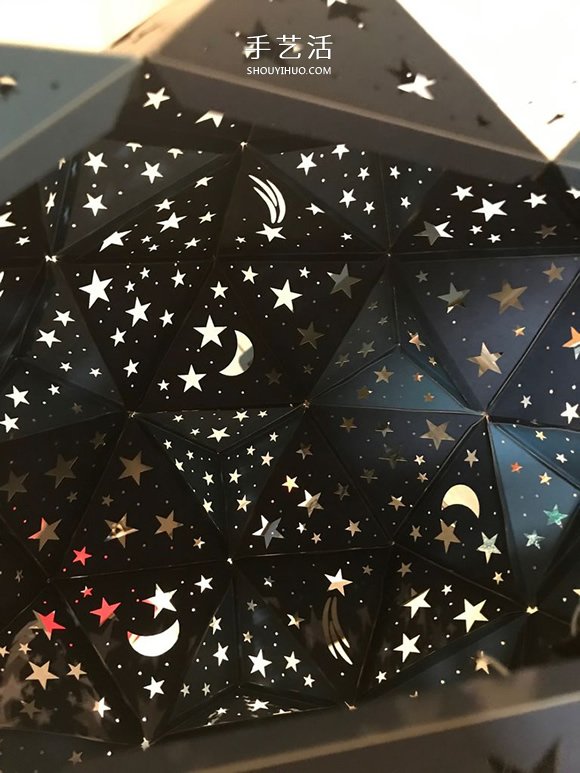 自制二十面体星光投影灯的方法教程 -  www.shouyihuo.com