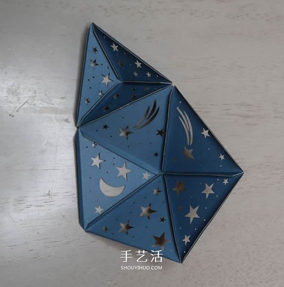 自制二十面体星光投影灯的方法教程 -  www.shouyihuo.com