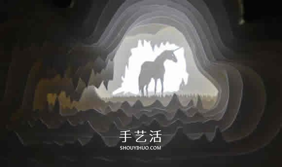 精致“纸雕灯箱”作品欣赏并附纸雕视频教程 -  www.shouyihuo.com