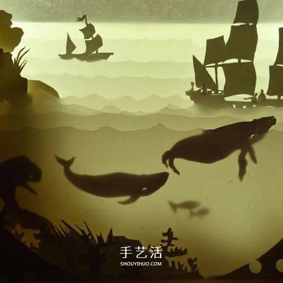 精致“纸雕灯箱”作品欣赏并附纸雕视频教程 -  www.shouyihuo.com