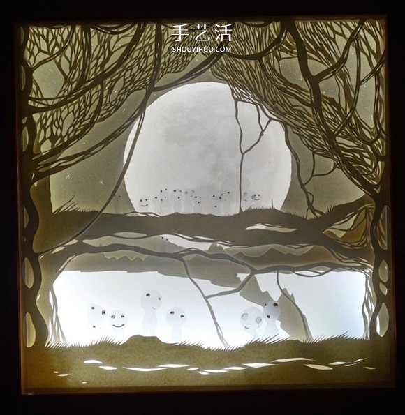 精致“纸雕灯箱”作品欣赏并附纸雕视频教程 -  www.shouyihuo.com