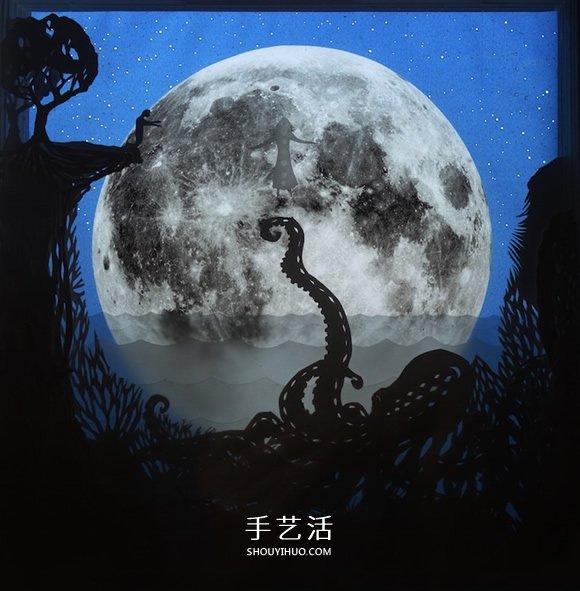 精致“纸雕灯箱”作品欣赏并附纸雕视频教程 -  www.shouyihuo.com