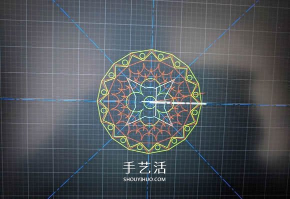 精美的曼荼罗墙 国外网友带着儿子做了一个！ -  www.shouyihuo.com