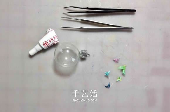 折纸迷你蝴蝶和鸽子 做成精美玻璃装饰品！ -  www.shouyihuo.com