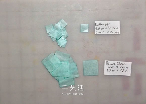 折纸迷你蝴蝶和鸽子 做成精美玻璃装饰品！ -  www.shouyihuo.com