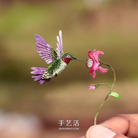 365天的坚持！剪纸出微型相思鸟、黄鹂…… -  www.shouyihuo.com
