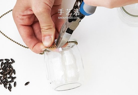 迷人的吊灯装饰！枯枝和玻璃罐的再利用DIY -  www.shouyihuo.com