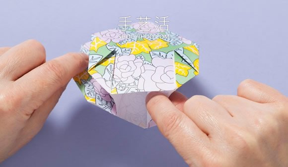 简单的收纳盒折纸教程 四四方方很好看！ -  www.shouyihuo.com