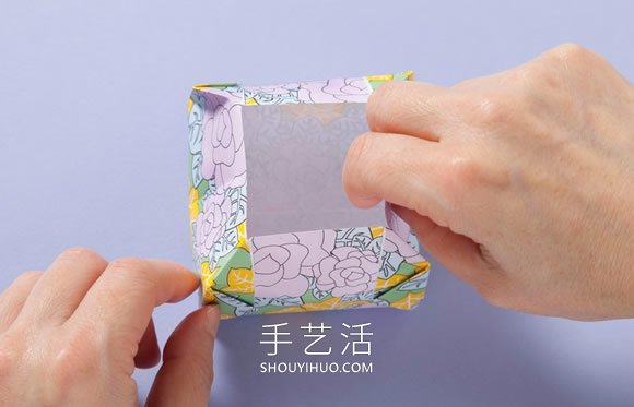 简单的收纳盒折纸教程 四四方方很好看！ -  www.shouyihuo.com