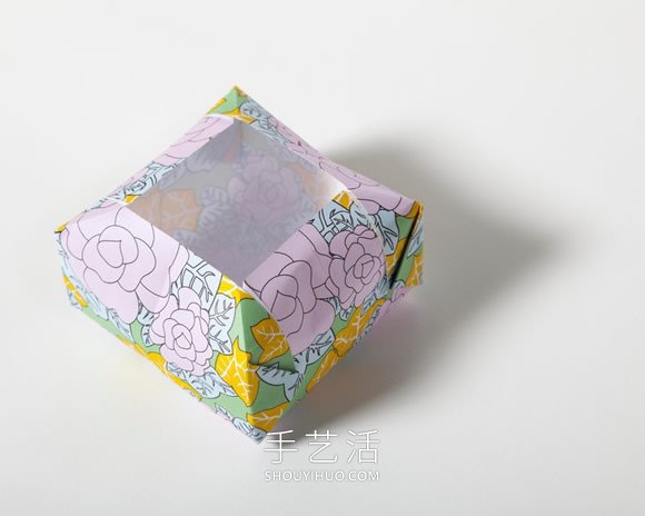 简单的收纳盒折纸教程 四四方方很好看！ -  www.shouyihuo.com