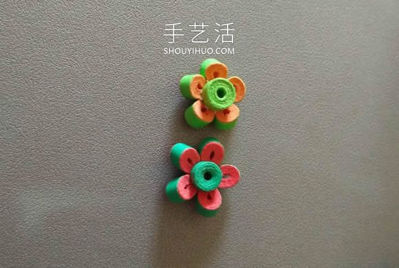 三八女神节礼物！小巧可爱的衍纸盆栽制作教程 -  www.shouyihuo.com