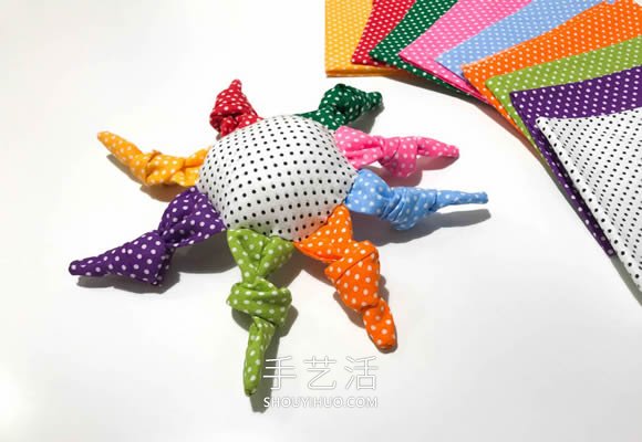 彩虹太阳主题！超可爱布艺婴儿玩具制作教程 -  www.shouyihuo.com