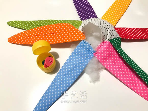 彩虹太阳主题！超可爱布艺婴儿玩具制作教程 -  www.shouyihuo.com