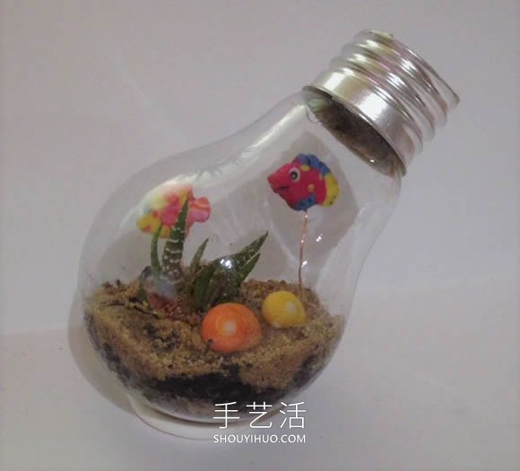 超详细灯泡改造教程 自制一个漂亮微景观！ -  www.shouyihuo.com
