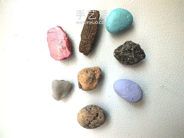 海边捡回的石头再利用 DIY制作创意冰箱贴！ -  www.shouyihuo.com