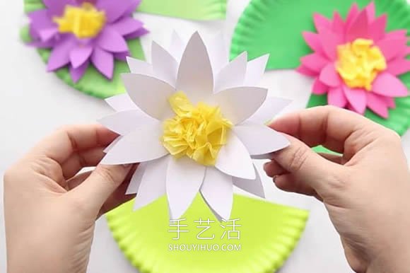 荷塘里的小青蛙！超可爱幼儿园夏天手工制作 -  www.shouyihuo.com
