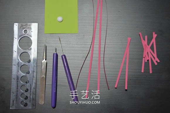 给新妈妈的礼物！衍纸宝宝脚印手工制作教程 -  www.shouyihuo.com