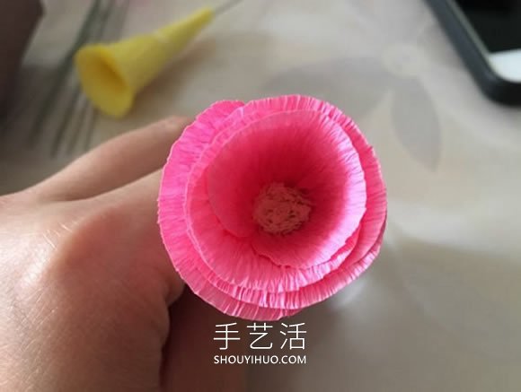 皱纹纸手工制作喇叭花 简单又可爱！ -  www.shouyihuo.com