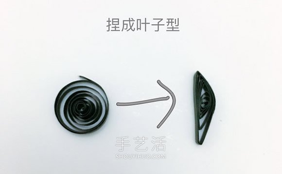 衍纸向日葵装饰画手工制作方法教程 -  www.shouyihuo.com