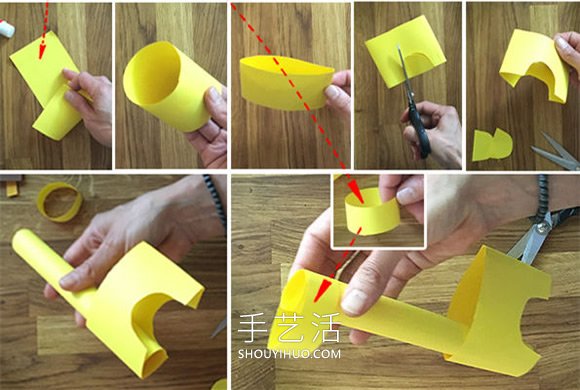 幼儿园手工制作立体长颈鹿的做法图解 -  www.shouyihuo.com