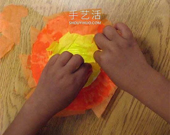最简单手工制作纸盘太阳的做法教程 -  www.shouyihuo.com