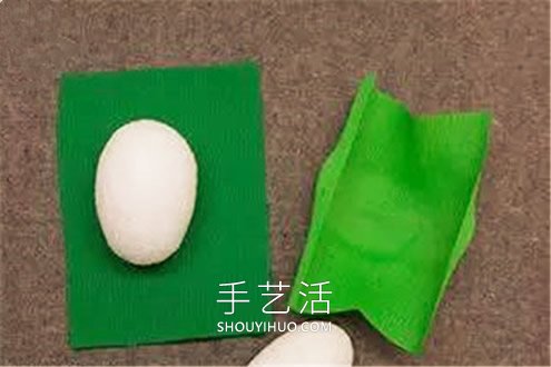 皱纹纸手工制作开花的仙人掌的做法教程 -  www.shouyihuo.com