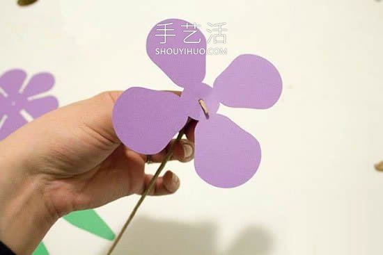 幼儿园教师节礼物！卡纸手工制作郁金香花 -  www.shouyihuo.com