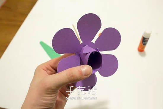 幼儿园教师节礼物！卡纸手工制作郁金香花 -  www.shouyihuo.com
