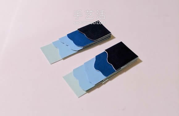 卡纸手工制作创意景观剪影耳环的教程 -  www.shouyihuo.com