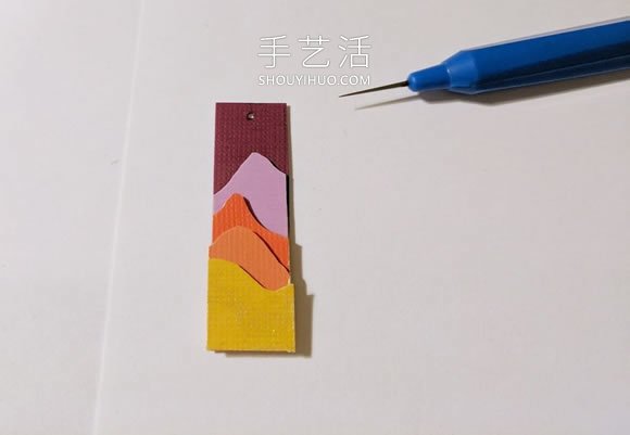 卡纸手工制作创意景观剪影耳环的教程 -  www.shouyihuo.com