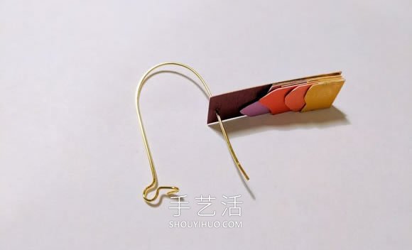卡纸手工制作创意景观剪影耳环的教程 -  www.shouyihuo.com