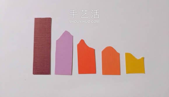 卡纸手工制作创意景观剪影耳环的教程 -  www.shouyihuo.com