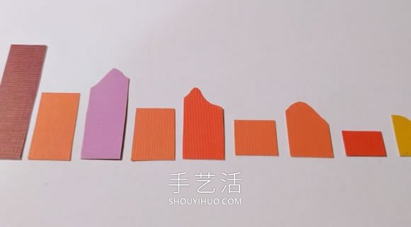 卡纸手工制作创意景观剪影耳环的教程 -  www.shouyihuo.com