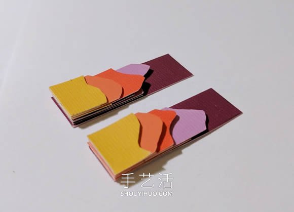 卡纸手工制作创意景观剪影耳环的教程 -  www.shouyihuo.com