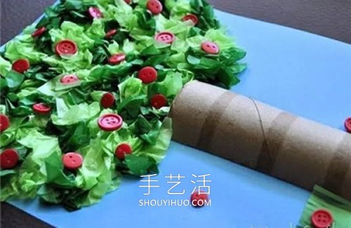 春天大树手工制作教程 简单又可爱！ -  www.shouyihuo.com