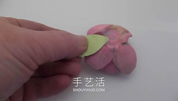 鸡蛋保护托废物利用 手工制作花朵的做法 -  www.shouyihuo.com