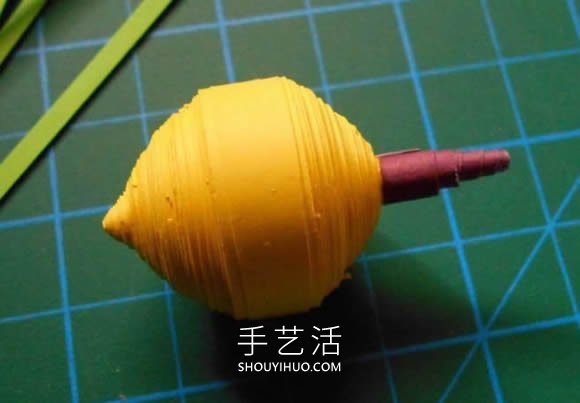 衍纸柠檬手工制作图解教程 -  www.shouyihuo.com