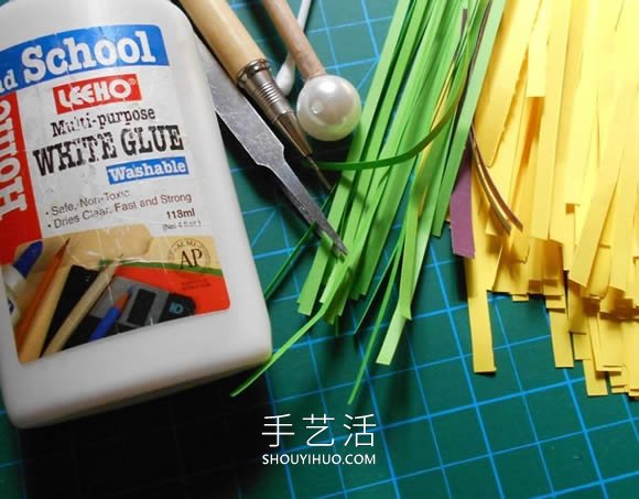 衍纸柠檬手工制作图解教程 -  www.shouyihuo.com