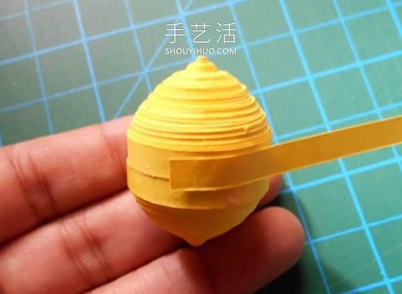 衍纸柠檬手工制作图解教程 -  www.shouyihuo.com