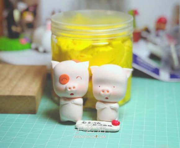 超轻粘土手工制作小猪麦兜的做法图解 -  www.shouyihuo.com