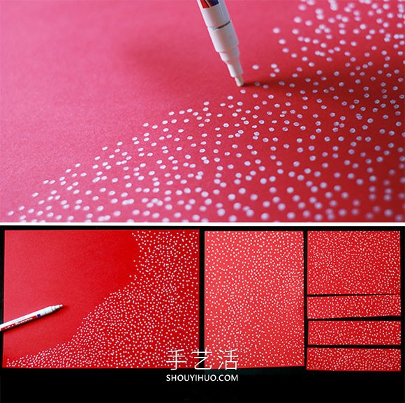 自制圣诞花环的方法 简单漂亮的幼儿园手工 -  www.shouyihuo.com