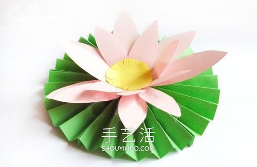 幼儿园手工制作夏日睡莲的方法教程 -  www.shouyihuo.com