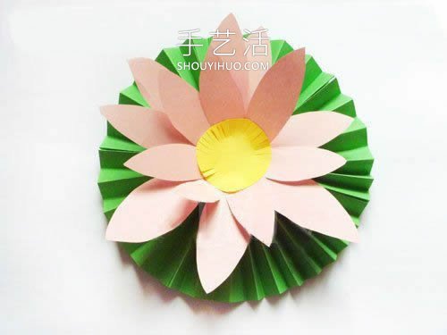 幼儿园手工制作夏日睡莲的方法教程 -  www.shouyihuo.com